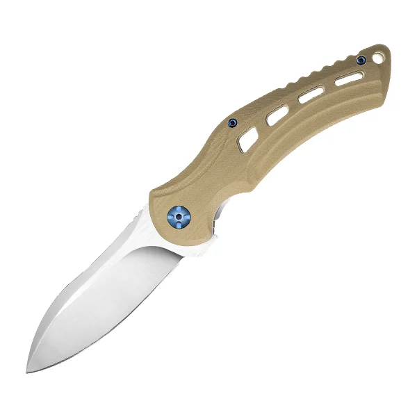 Stainless Steel Folding Knife with Belt Clip