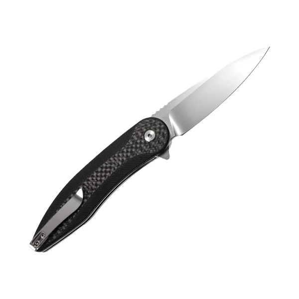 Stainless Steel Folding Knife Made Of G10 & Carbon Fiber Handle