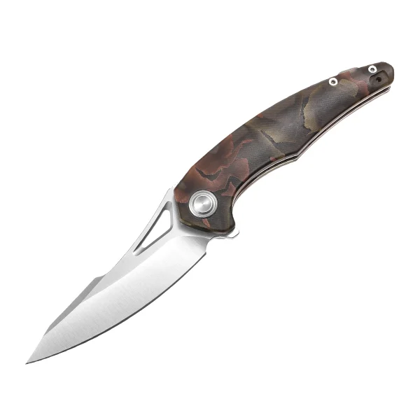 4.65" Stainless Steel Folding Knife with Belt Clip