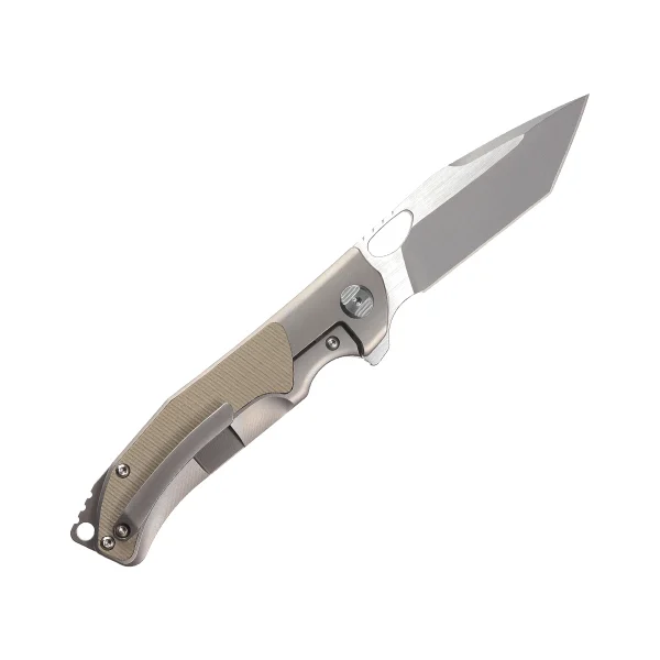 5" Stainless Steel Folding Knife with Belt Clip