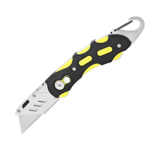 Stainless Steel Folding Knife with Belt Clip