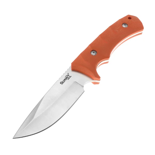 Stainless Steel Fixed Knife with G10 Handle for Outdoor Camping Hiking