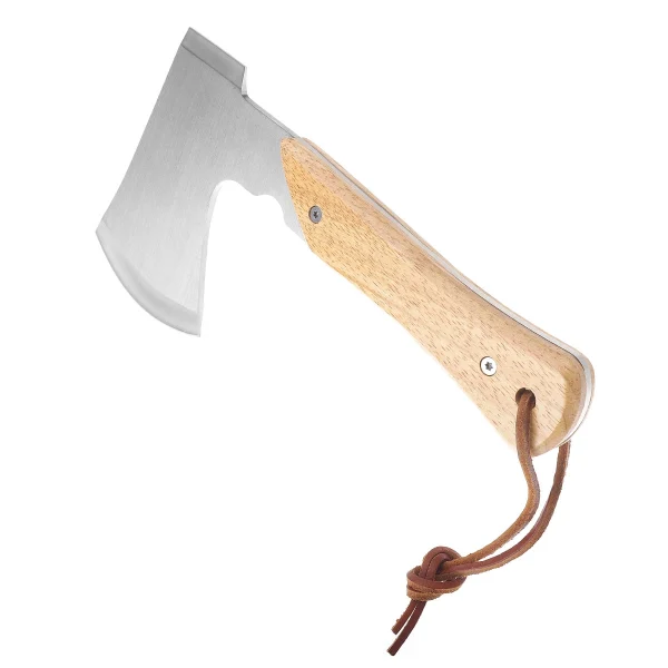 Stainless Steel Hatchet with Oka Wood Handle